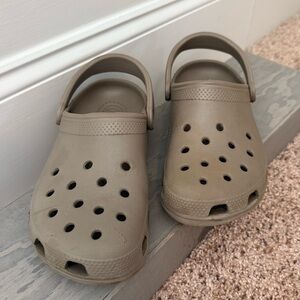 CROCS Tan Classic Clogs